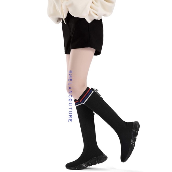 Socks Boots Breathable Knit Slip On Sneakers - Picture 3 of 7